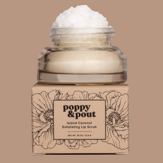 Poppy & Pout - Lip Scrub, Island Coconut