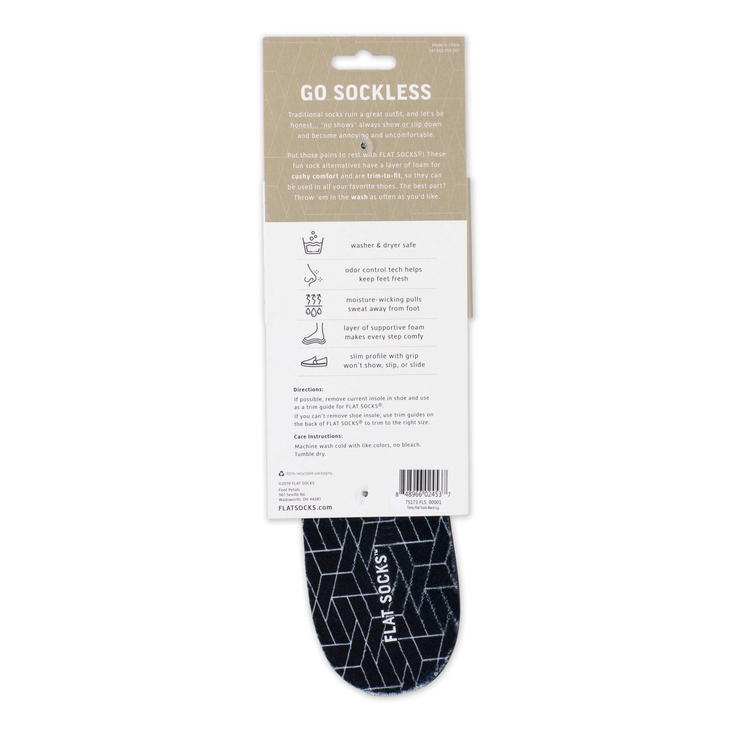 FLAT SOCKS - Black FLAT SOCKS