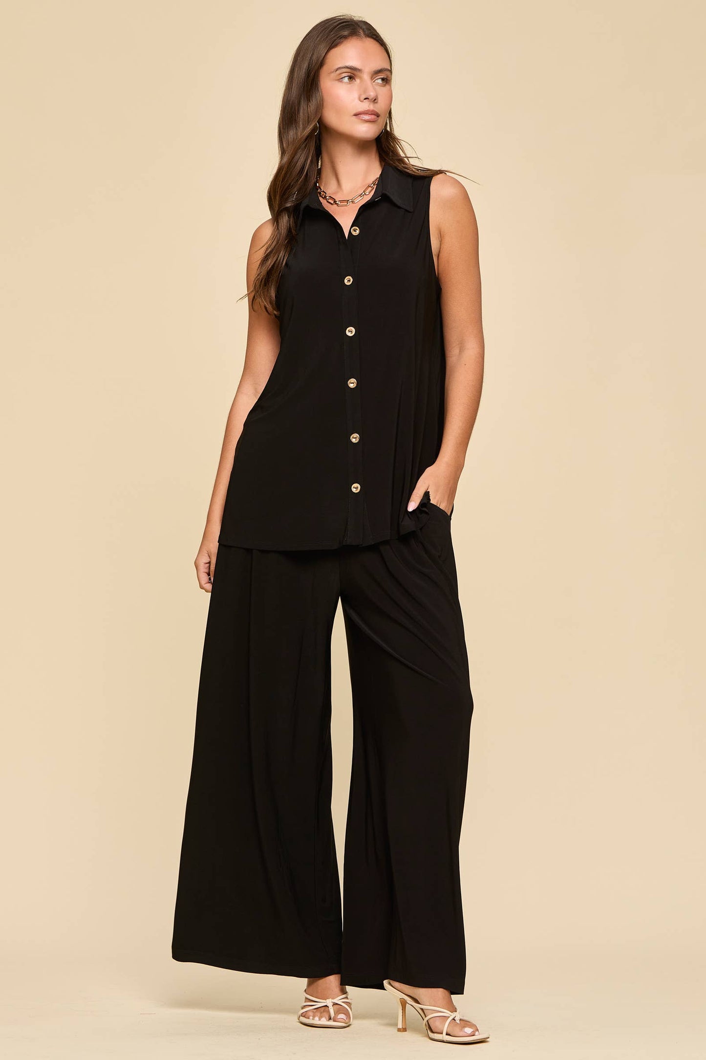2-Piece Tank + Relaxed Pants Resort Wear Set