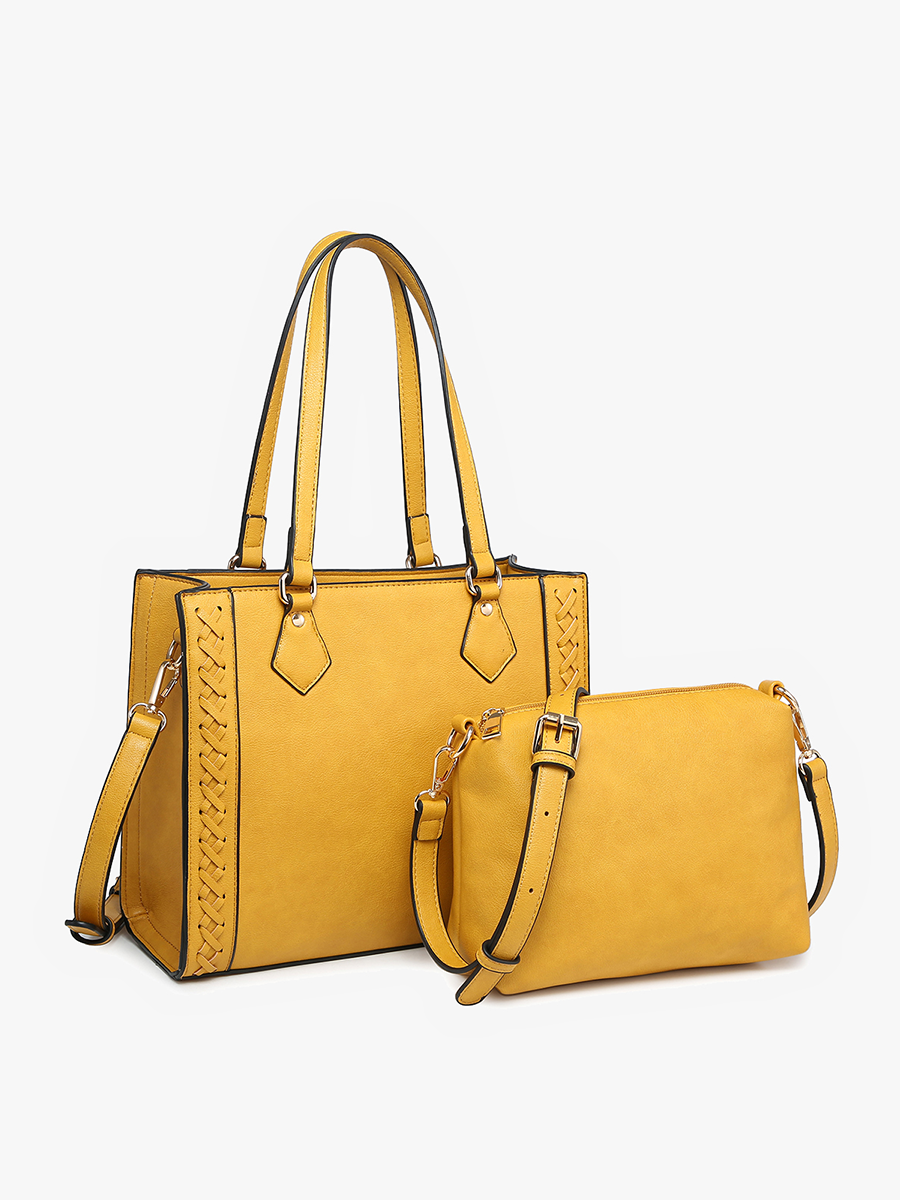 Betsy Structured Braided Crossbody/Satchel