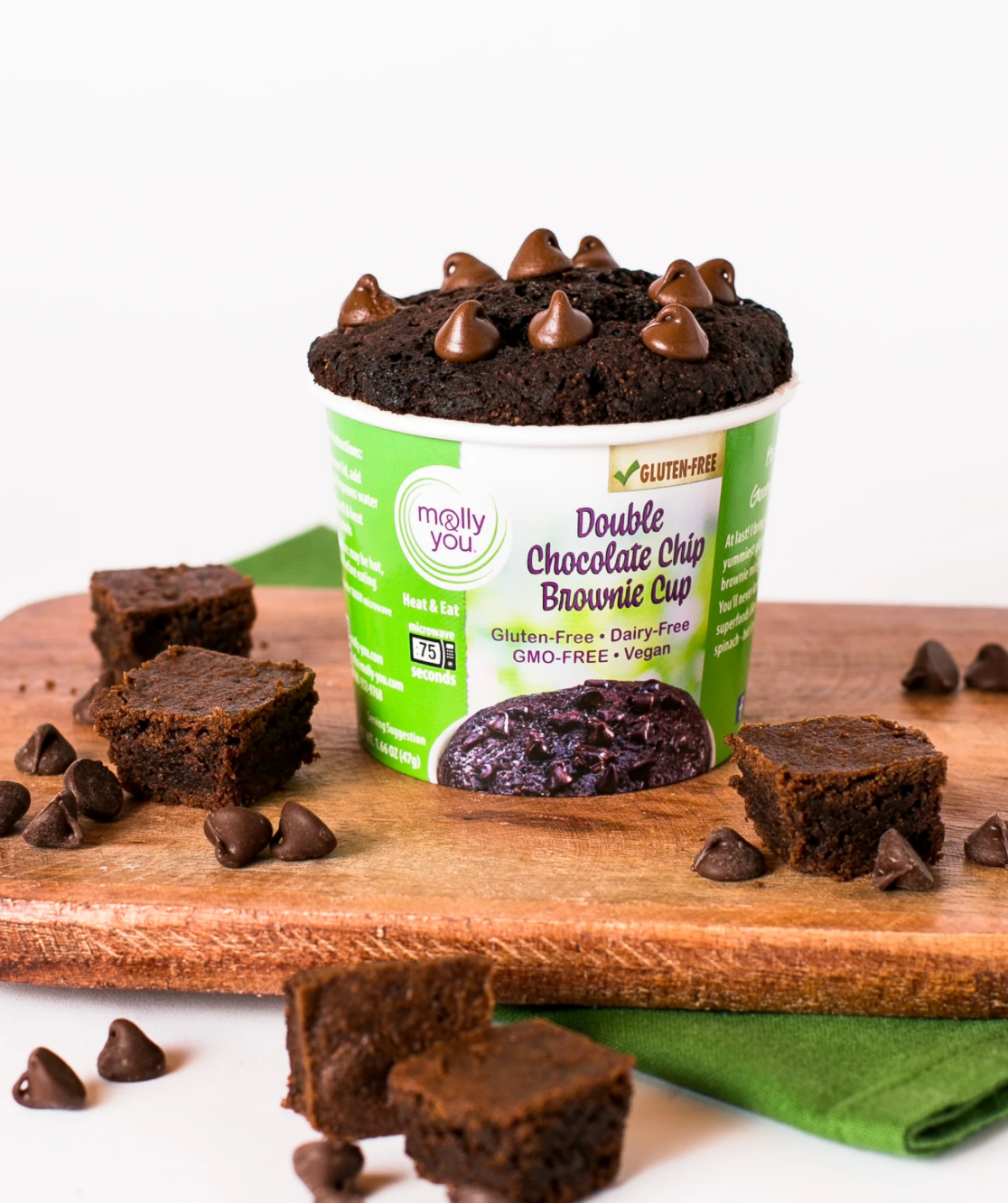molly&you® - Gluten-Free Double Chocolate Chip Brownie Cup