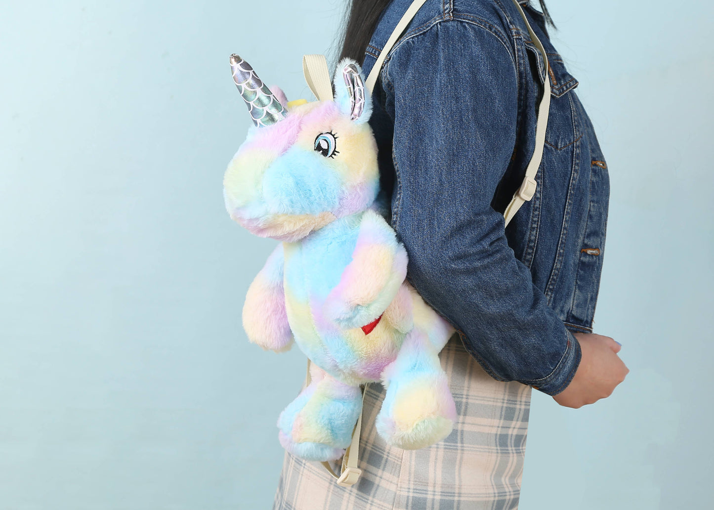 Plushie Heart Unicorn Backpack - Blue 🦄