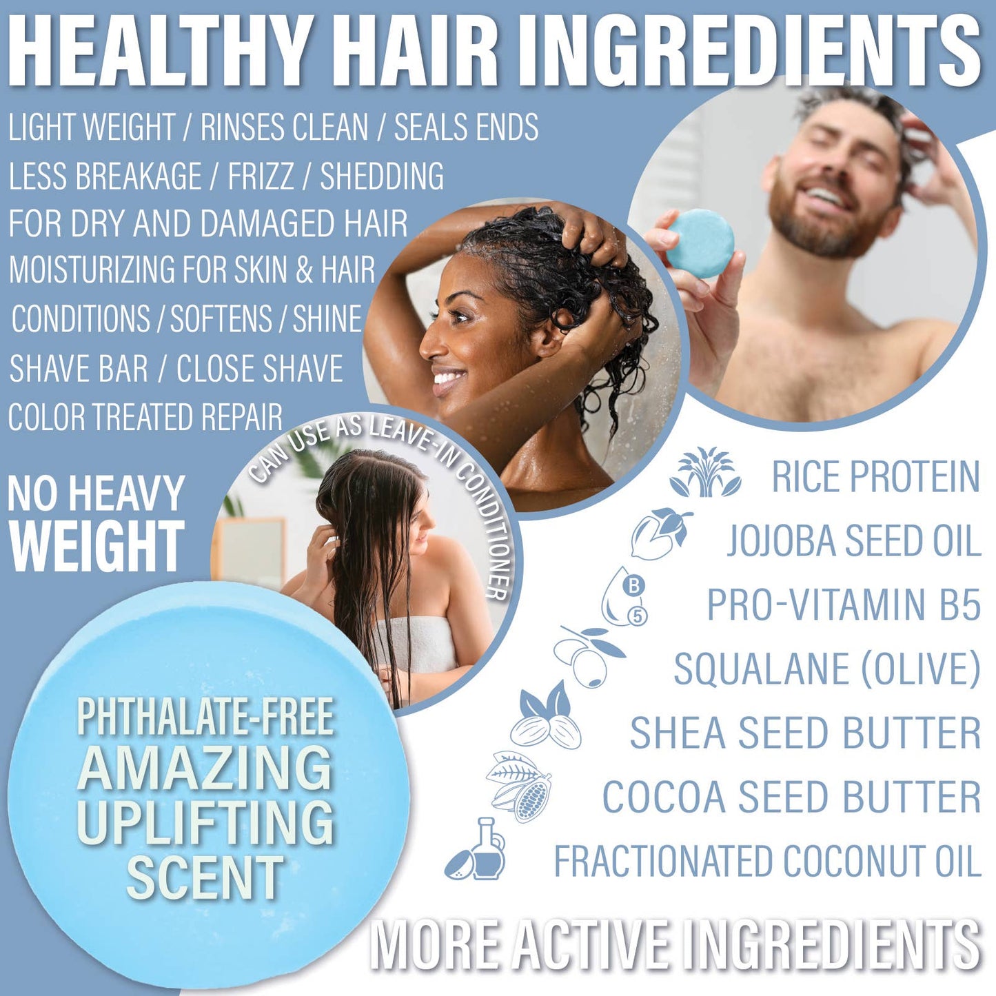 Luxiny Products - Luxurious Bath and Body - Solid Conditioner | 3 in 1 body lotion & Shave Bar | Bay Rum