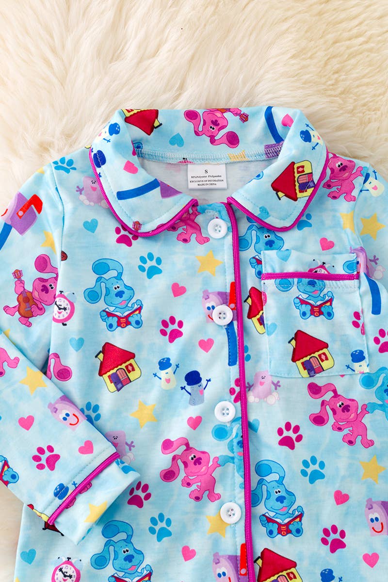 Pup printed pajamas set. PJG40154