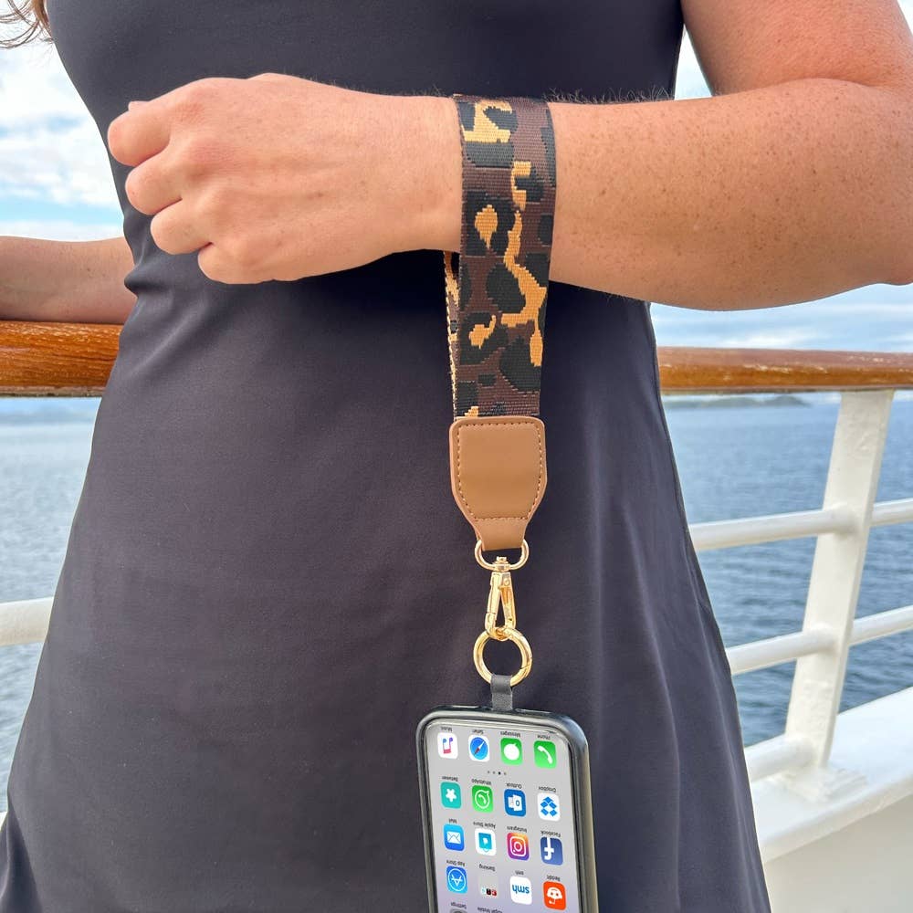 Save The Girls - Clip & Go Crossbody Strap with Pouch - Leopard Collection