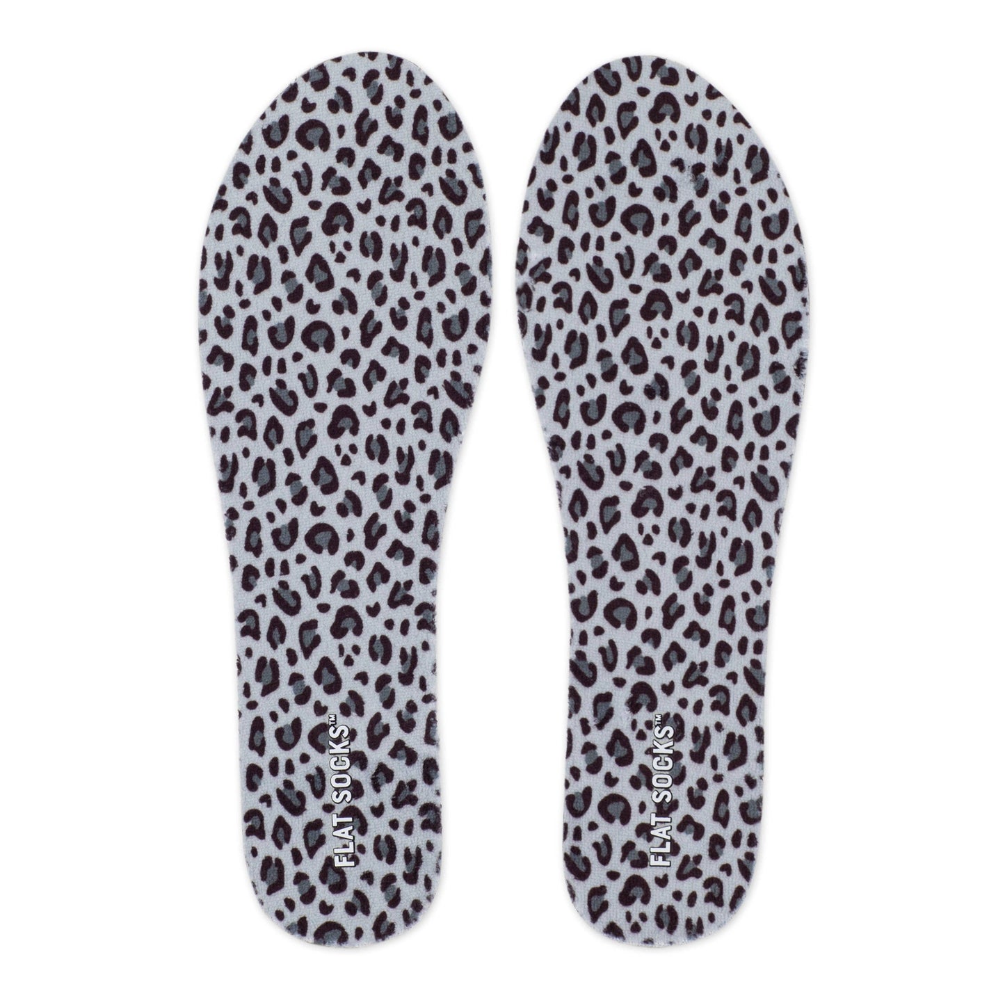 FLAT SOCKS - Snow Leopard Print FLAT SOCKS