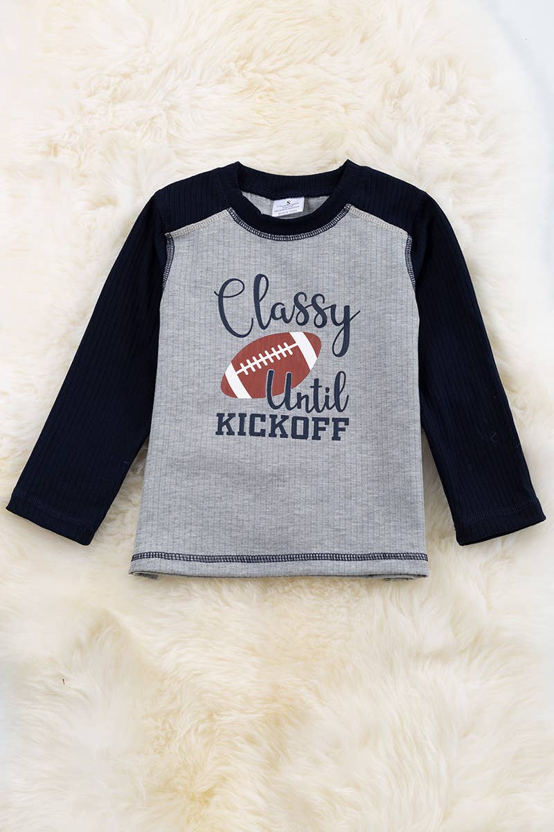 CLASSY UNTIL KICKOFF"FOOTBALL SHIRT.