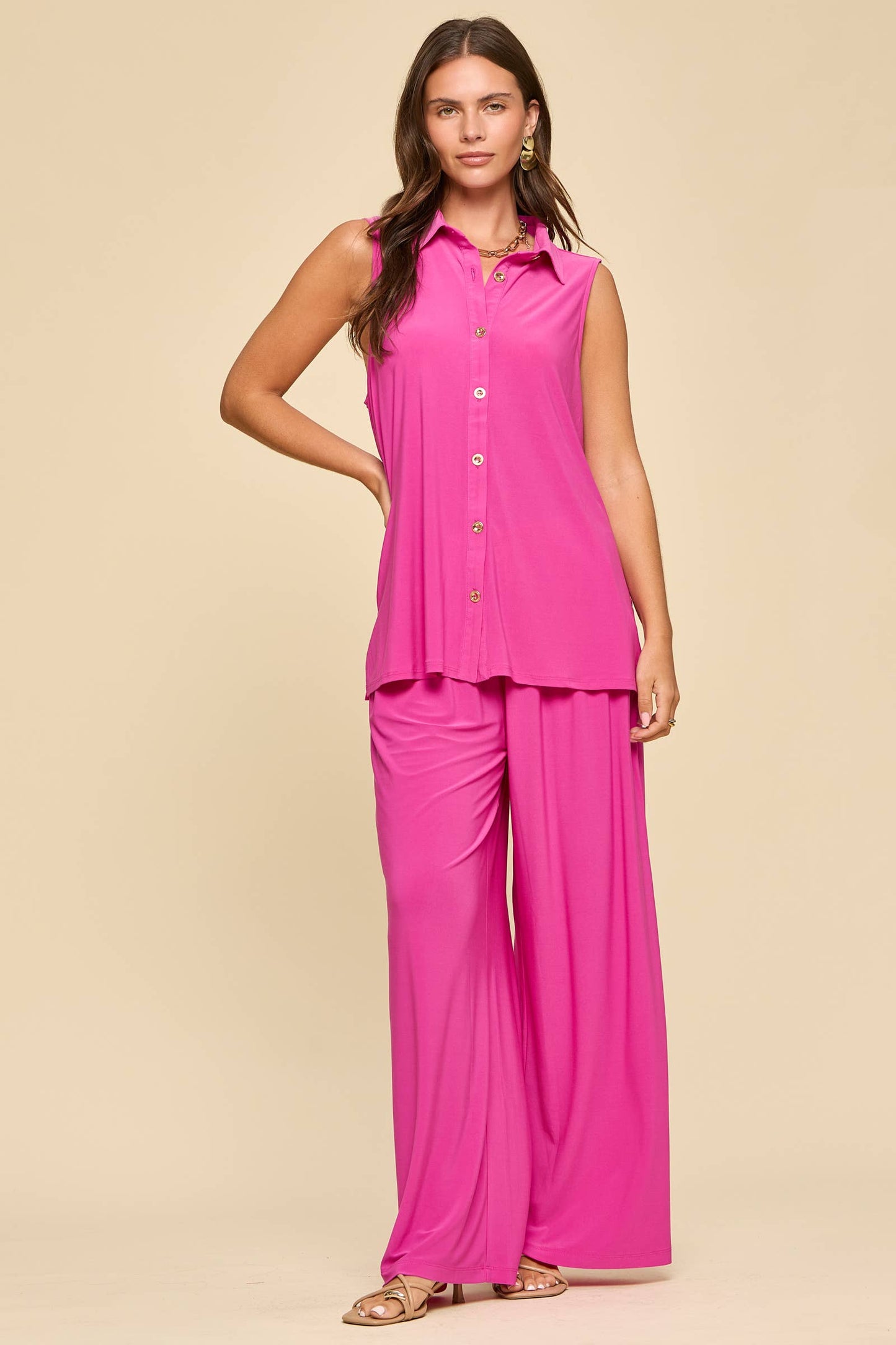 2-Piece Tank + Relaxed Pants Resort Wear Set