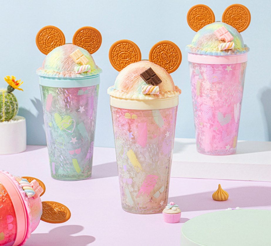 Cookie Mouse Ear Sweets Rainbow Tumbler - 16 Oz: Pink