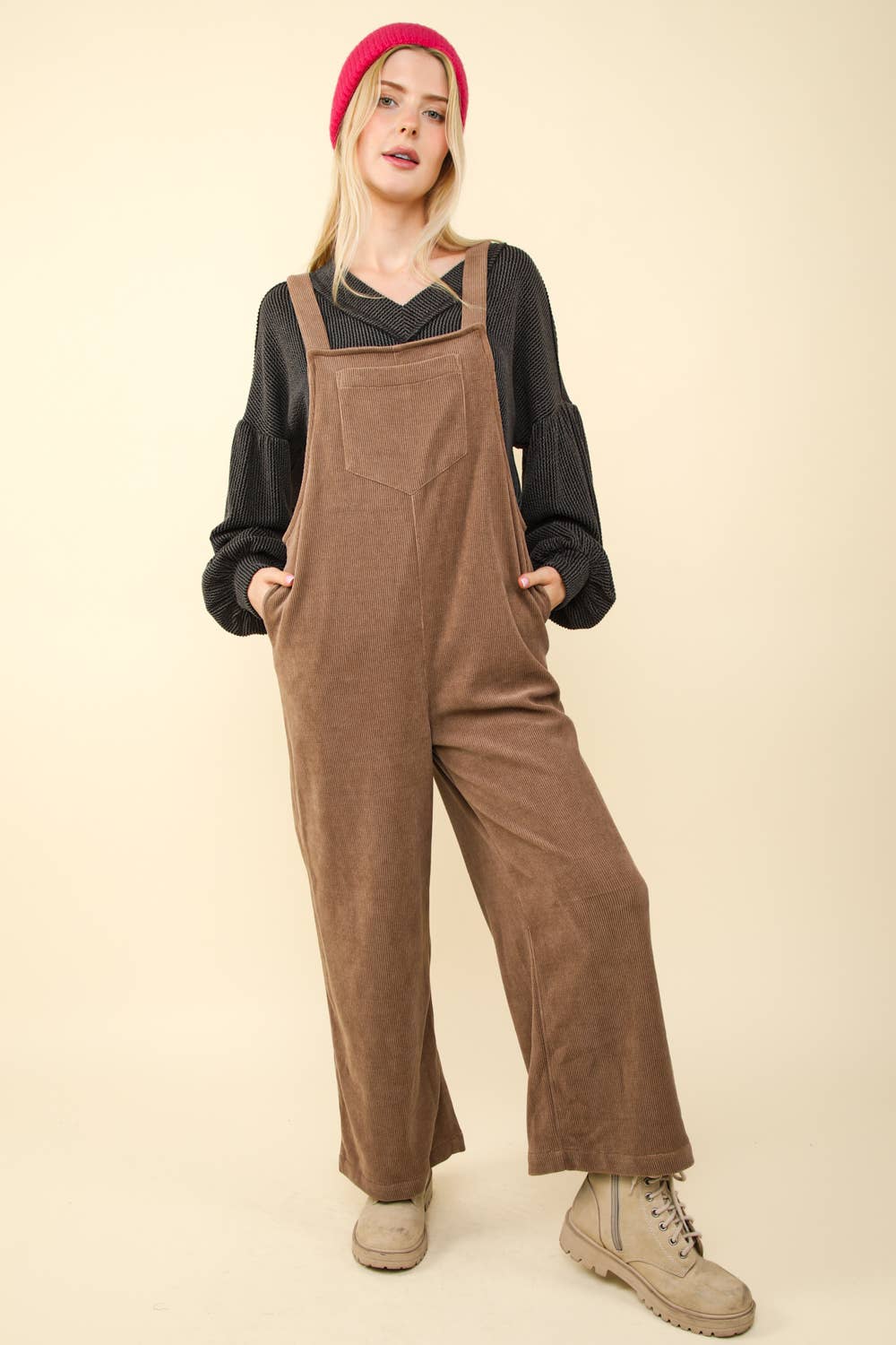 Corduroy Overall Jumpsuit