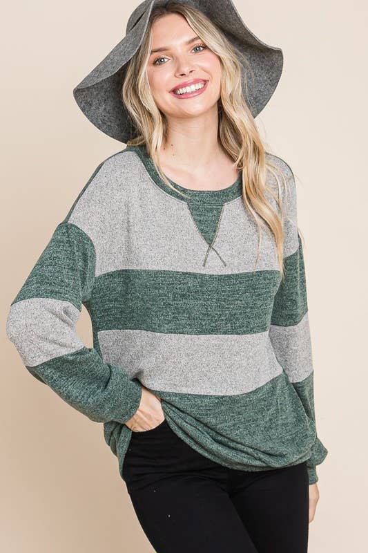 Color Block Casual Top