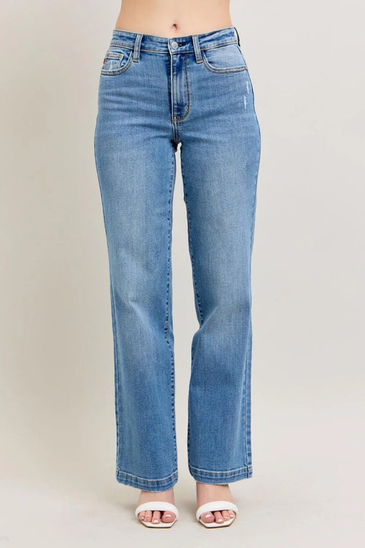 High Waist Trouser Straight Jeans 82488