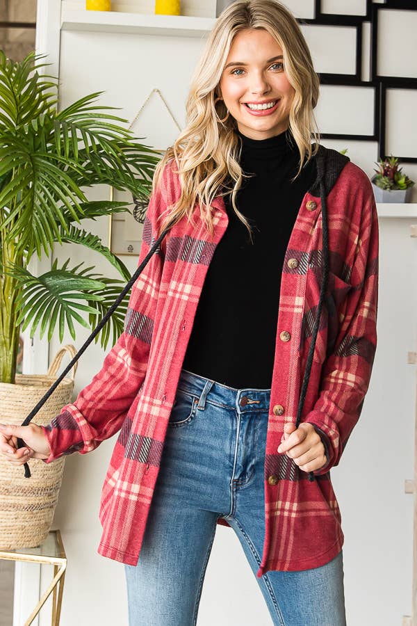 SOFT PLAID SHACKET