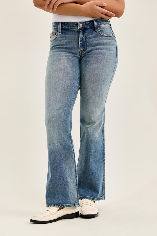 Low Rise Daisy Genie Blue Bootcut 82747