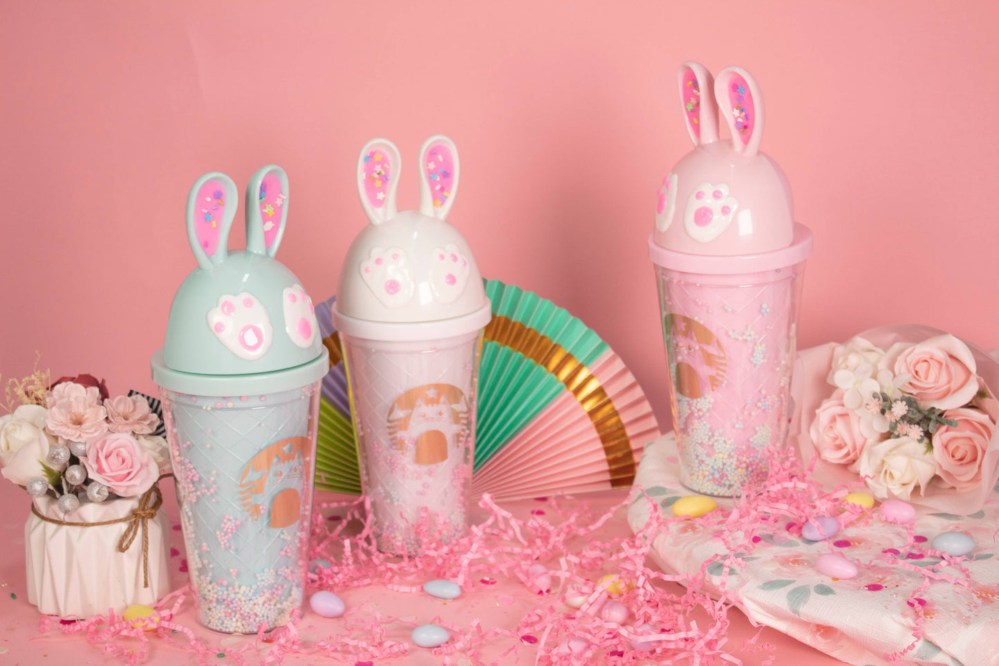 Bewaltz - Sprinkle Rabbit Tumbler: Pink