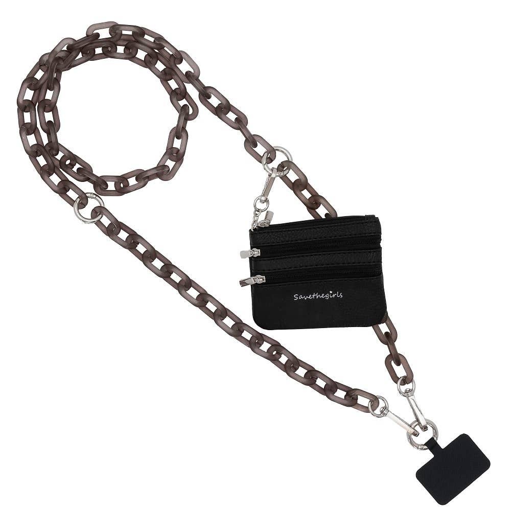 Save The Girls - Clip & Go Crossbody Ice Chain Phone Accessory 