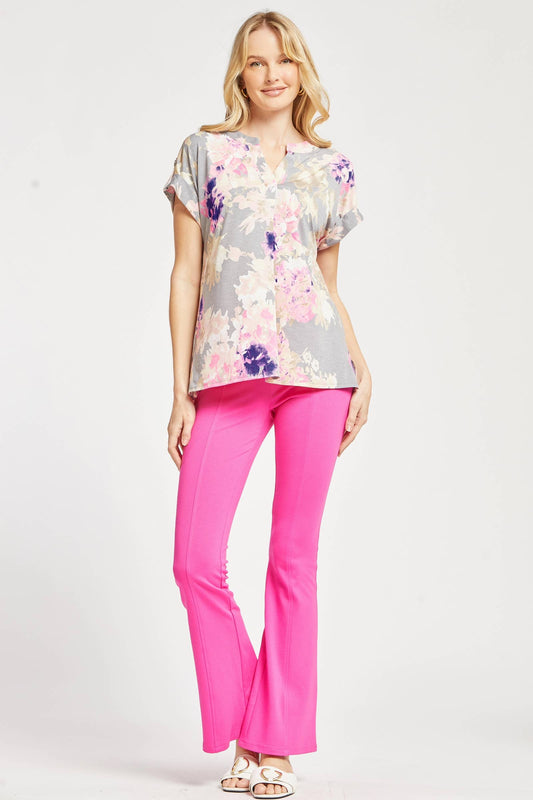 Dolman Short Sleeve Wrinkle Free