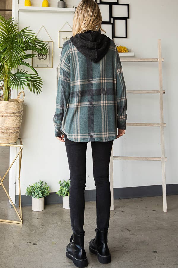 SOFT PLAID SHACKET