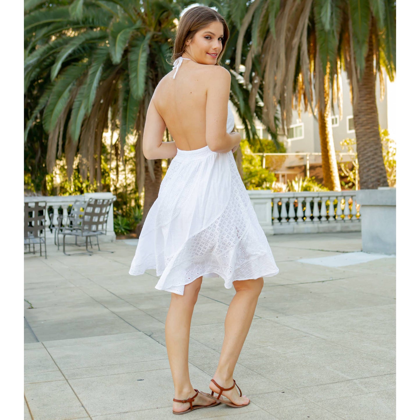 Halter Neck Babydoll Dress