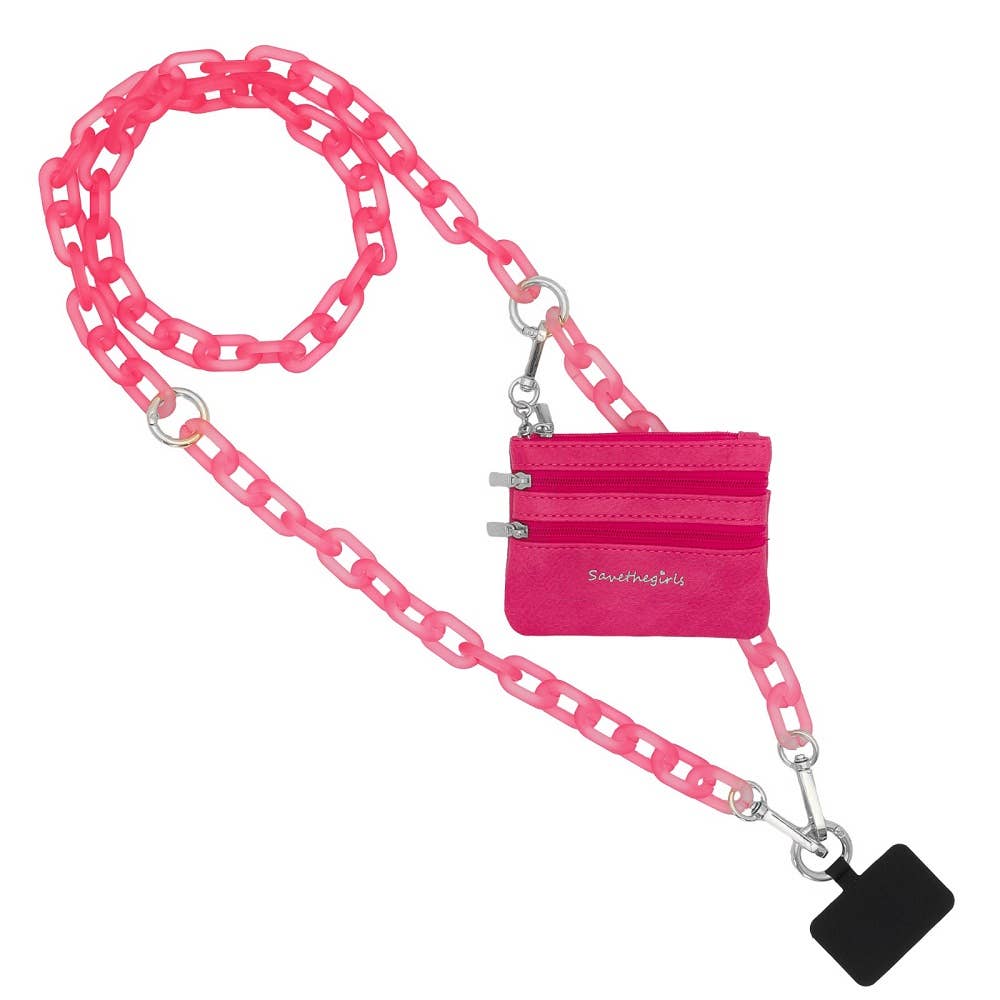 Save The Girls - Clip & Go Crossbody Ice Chain Phone Accessory 