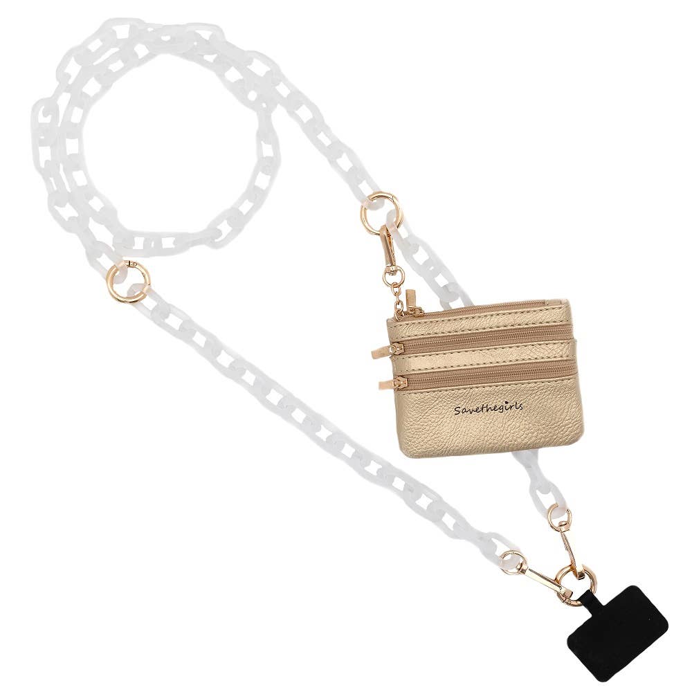 Save The Girls - Clip & Go Crossbody Ice Chain Phone Accessory 