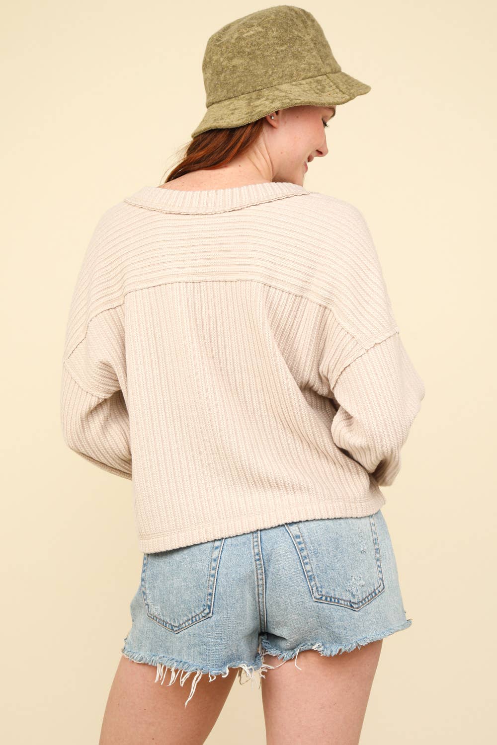 Soft V-Neck Knit Top