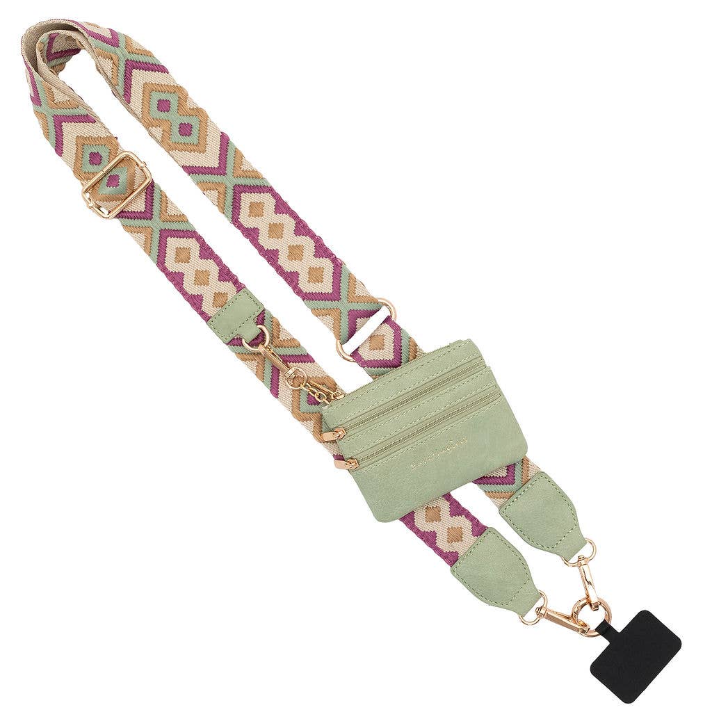 Save The Girls - Clip & Go Crossbody Strap w/Zippered Pouch