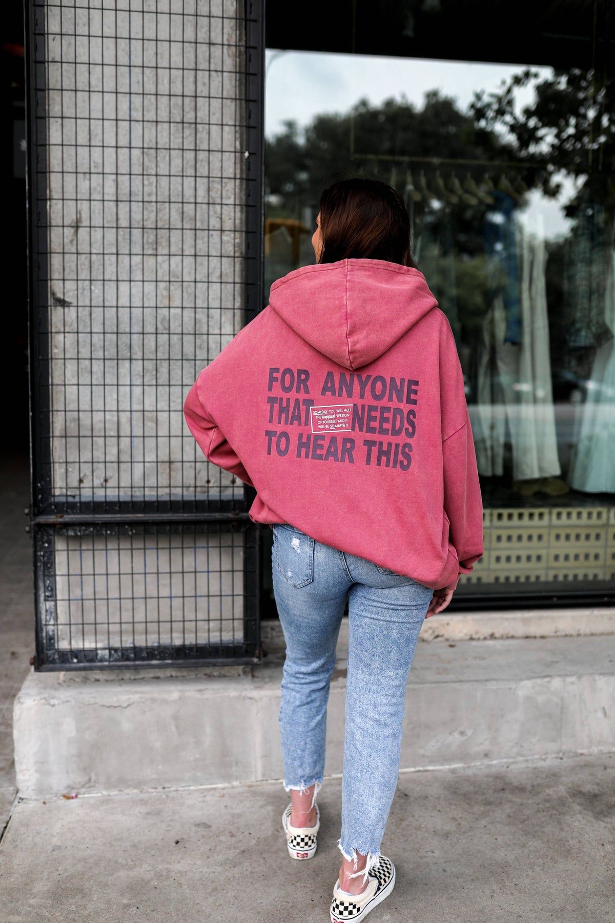 Oversized Hoodie – The Best Is Yet To Come (Wine)