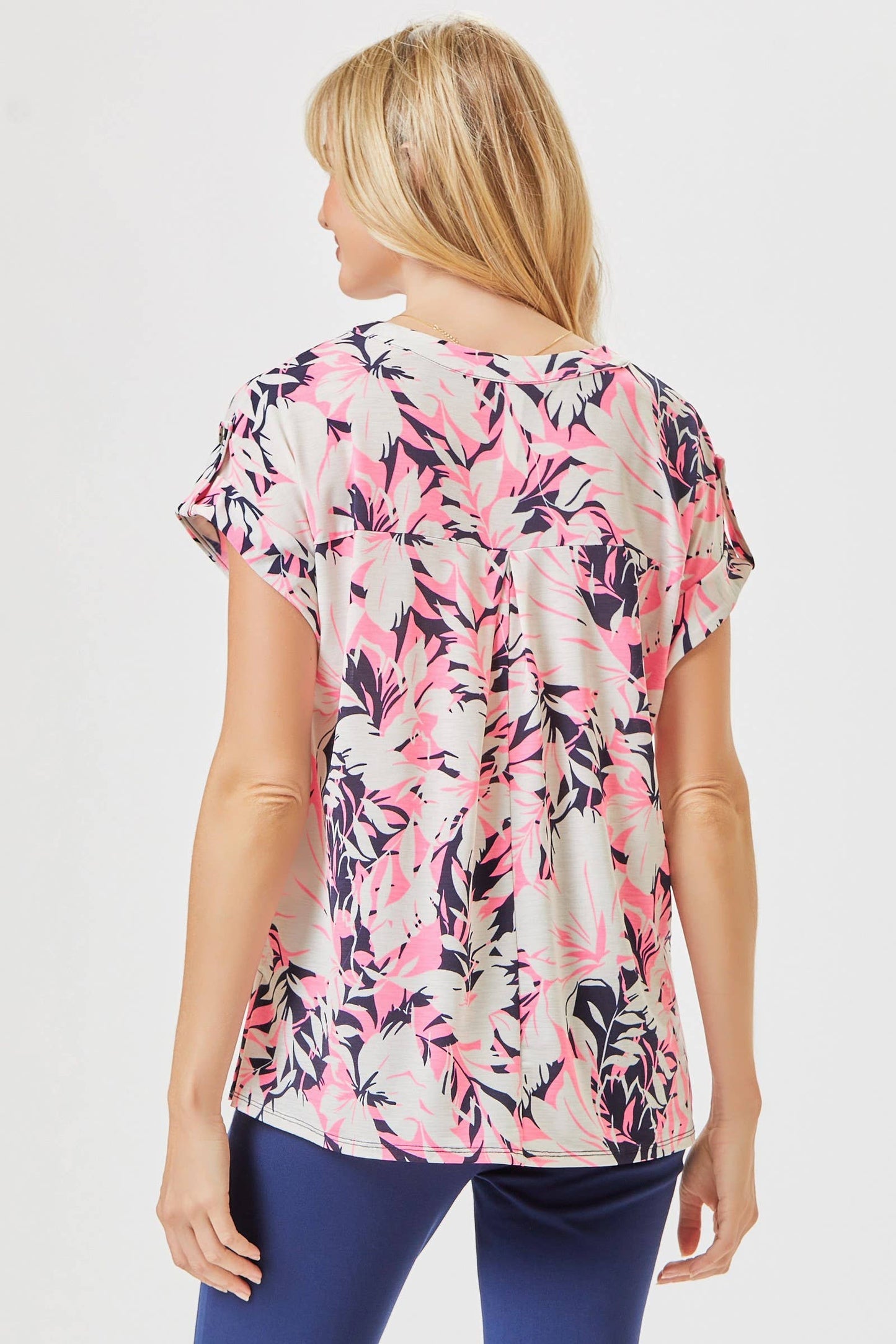 Dear Scarlett - Lizzy Dolman Printed Wrinkle Free Top