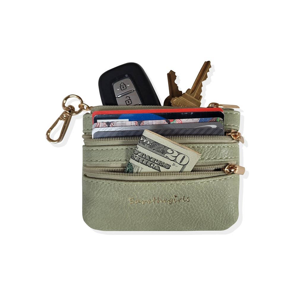 Save The Girls - Clip & Go Crossbody Chain w/Zippered Pouch