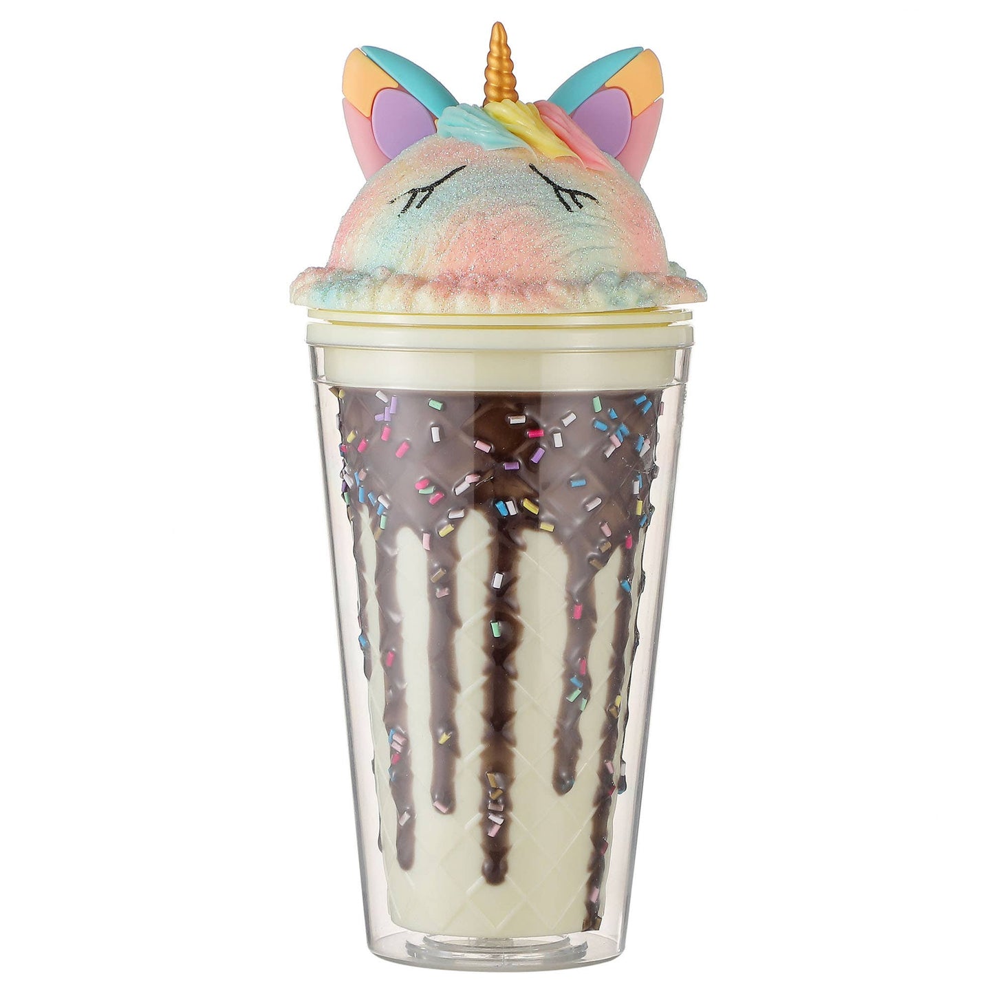 Unicorn Scoop Cone Tumbler: Mint