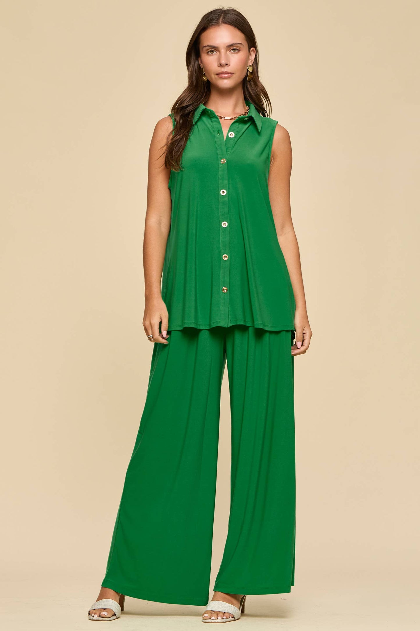 2-Piece Tank + Relaxed Pants Resort Wear Set