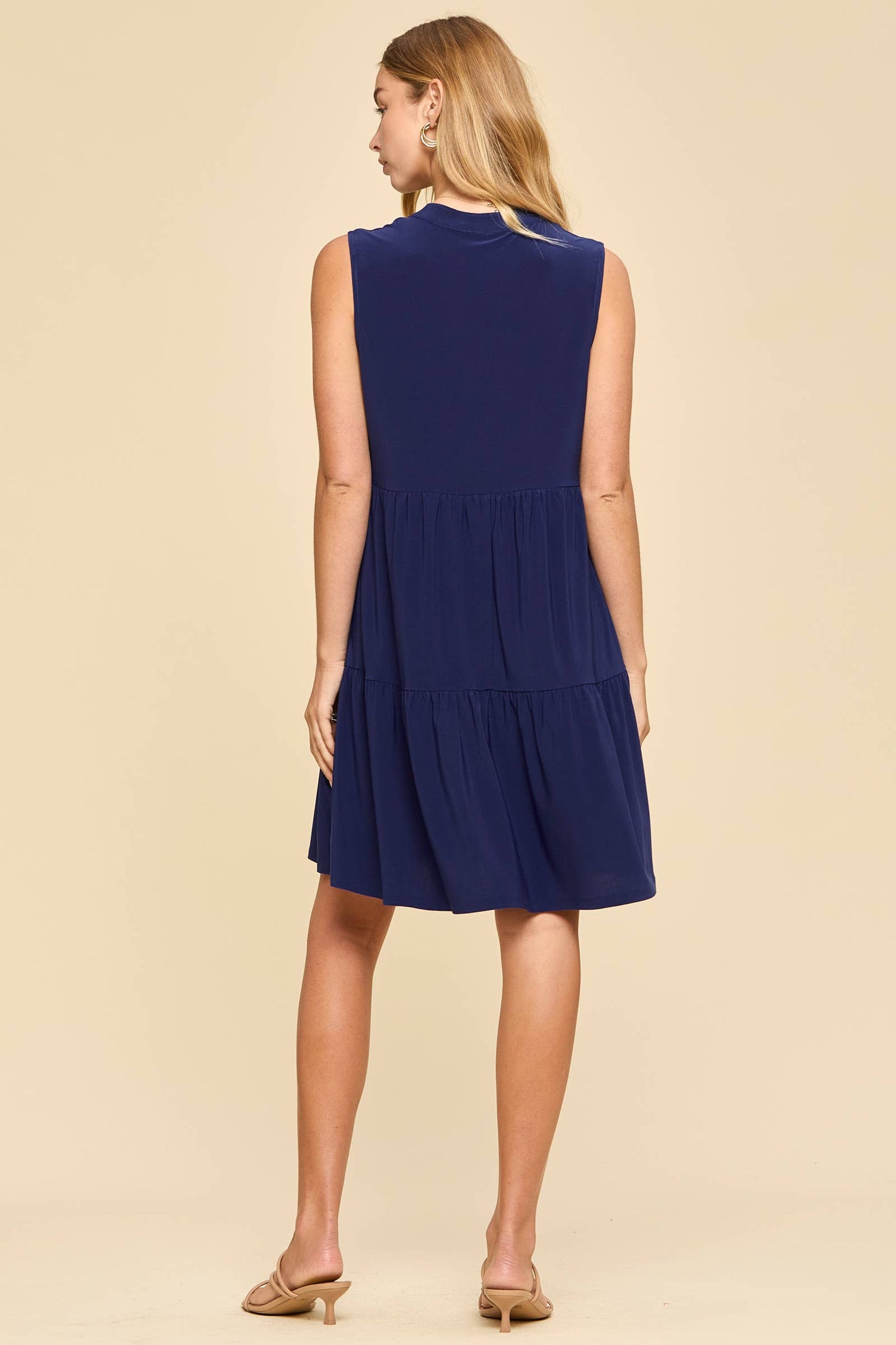 Wrinkle-Free Tiered Lizzy Dress
