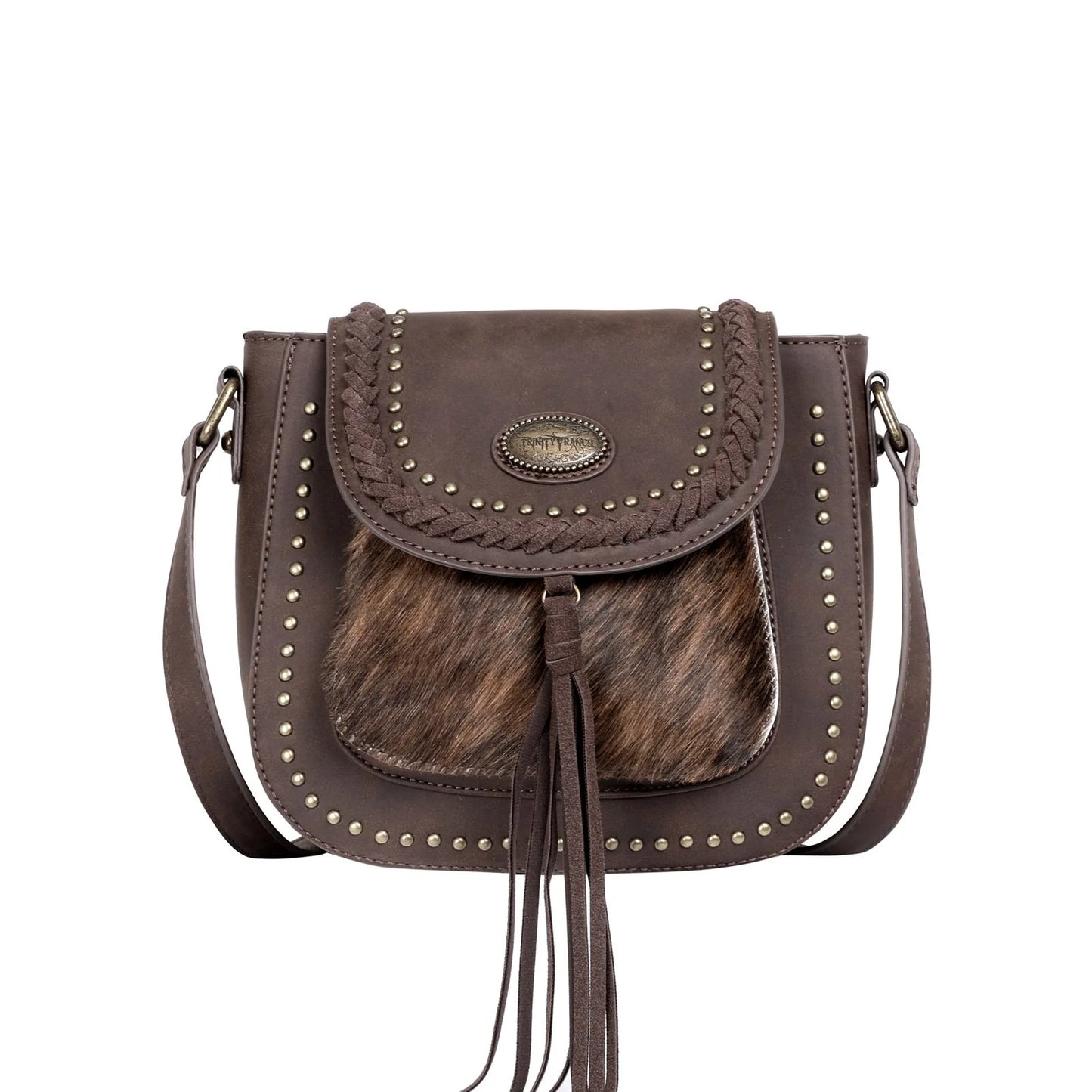 MONTANA WEST TRINITY RANCH HAIR-ONCROSSBODY BAG