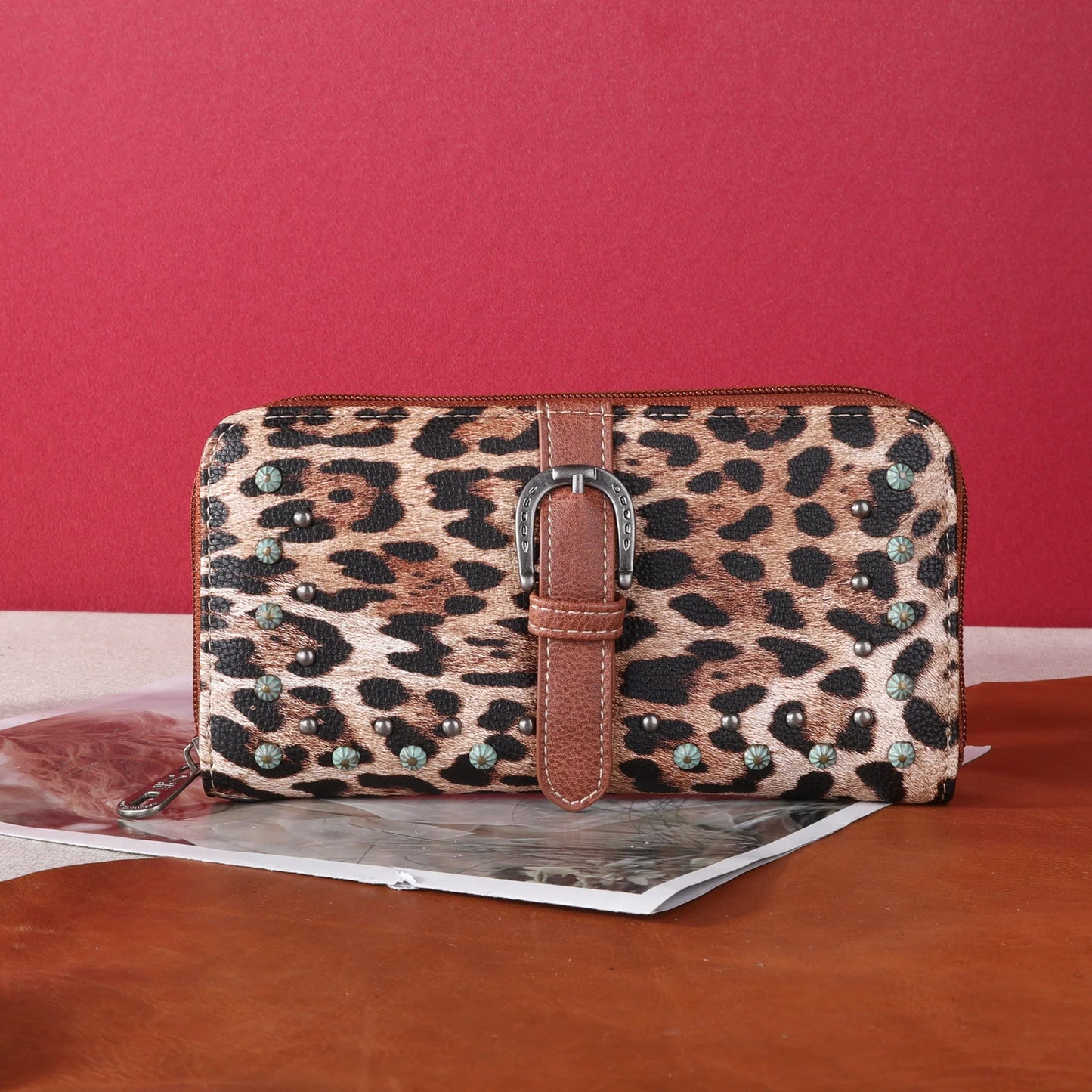 MONTANA WEST LEOPARD PRINT COLLECTION WALLET