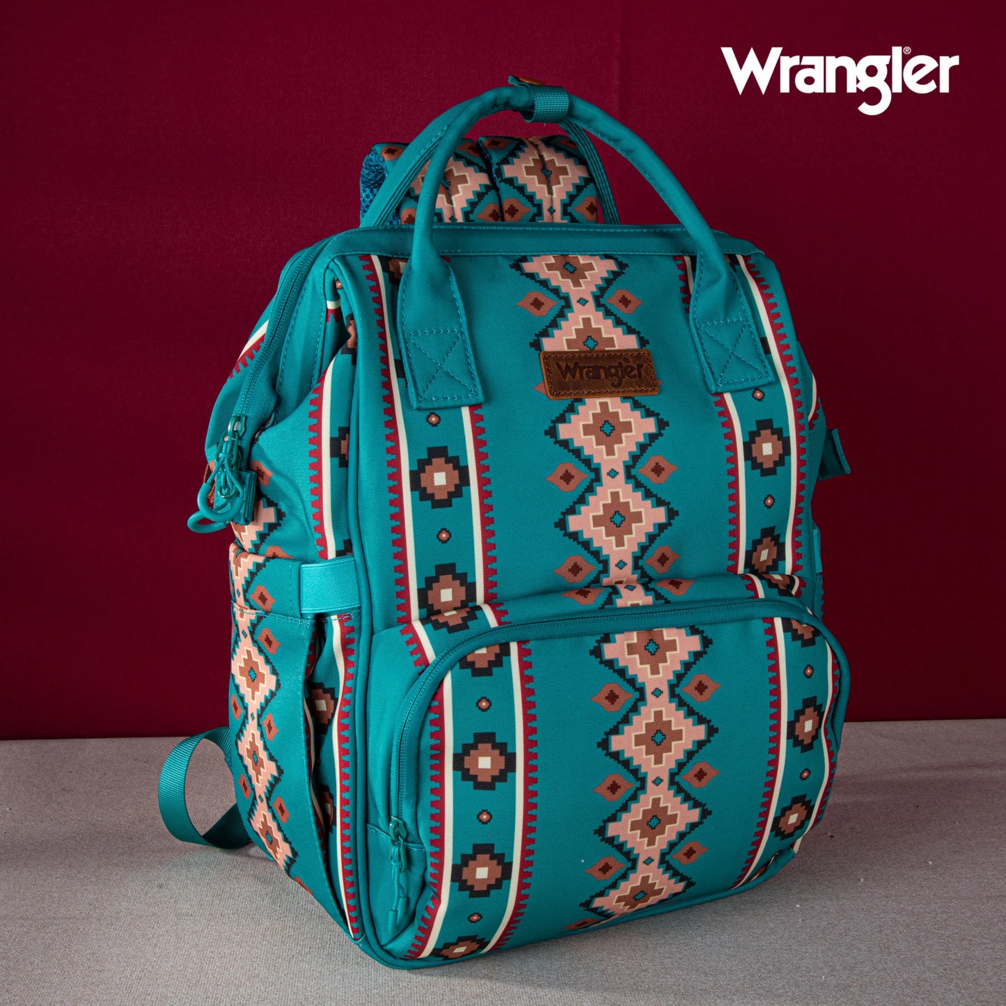 MONTANA WEST WRANGLER ALL OVER AZTEC DUAL SIDED BACKPACK