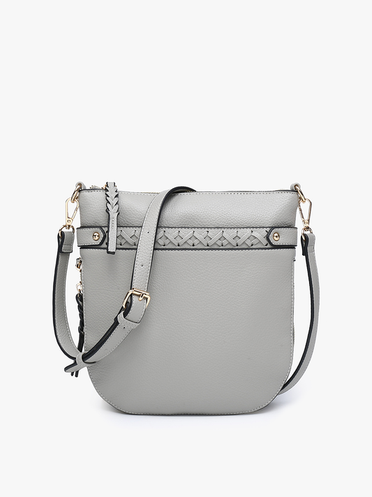 Esther Whipstitch Round Crossbody