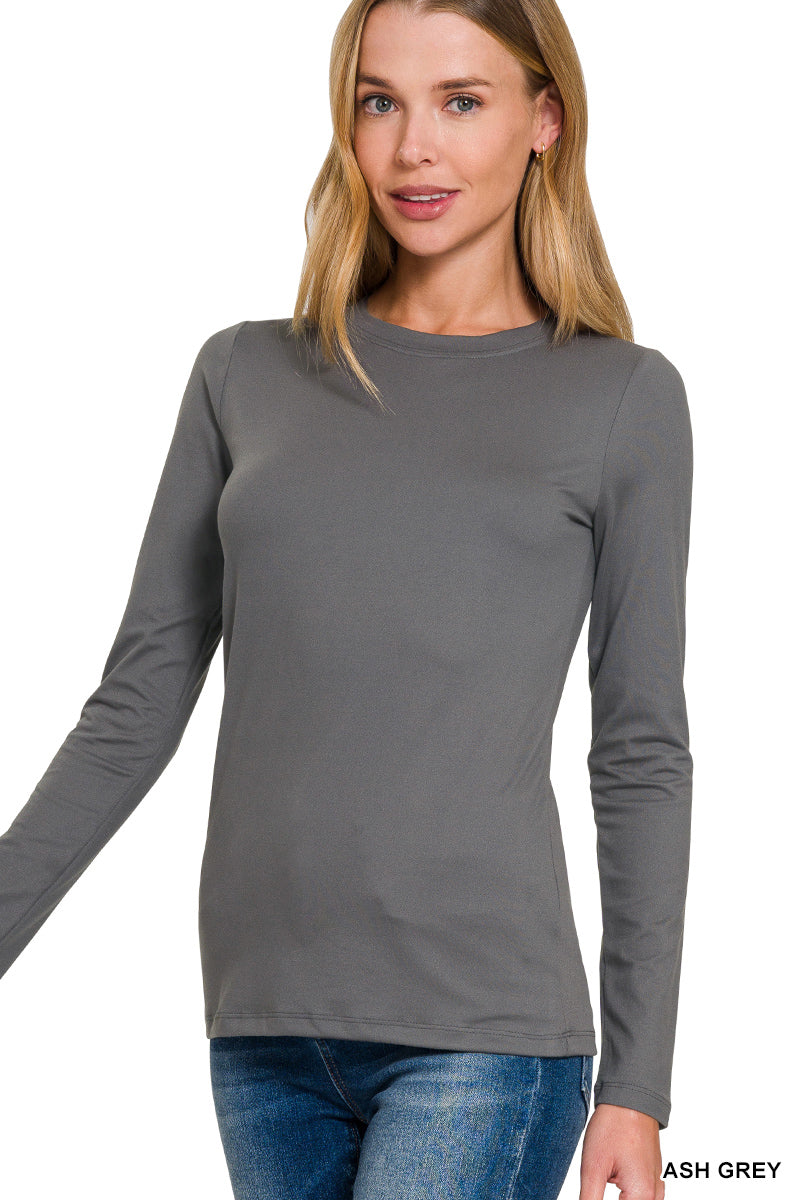 Micro fiber long sleeve T