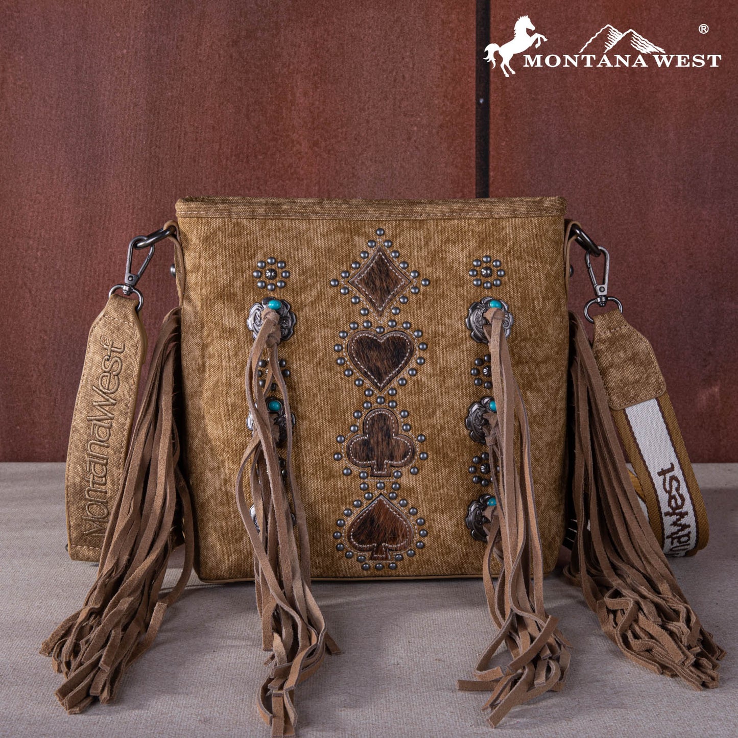 Montana West Concho Tassel Concealed Carry Crossbody