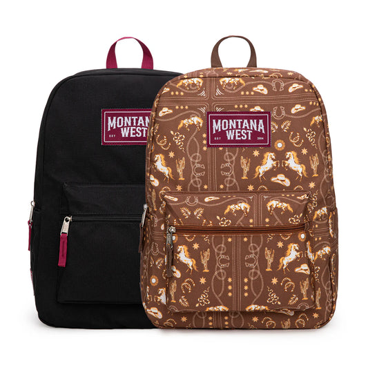 Montana West Western Horse Print Backpack