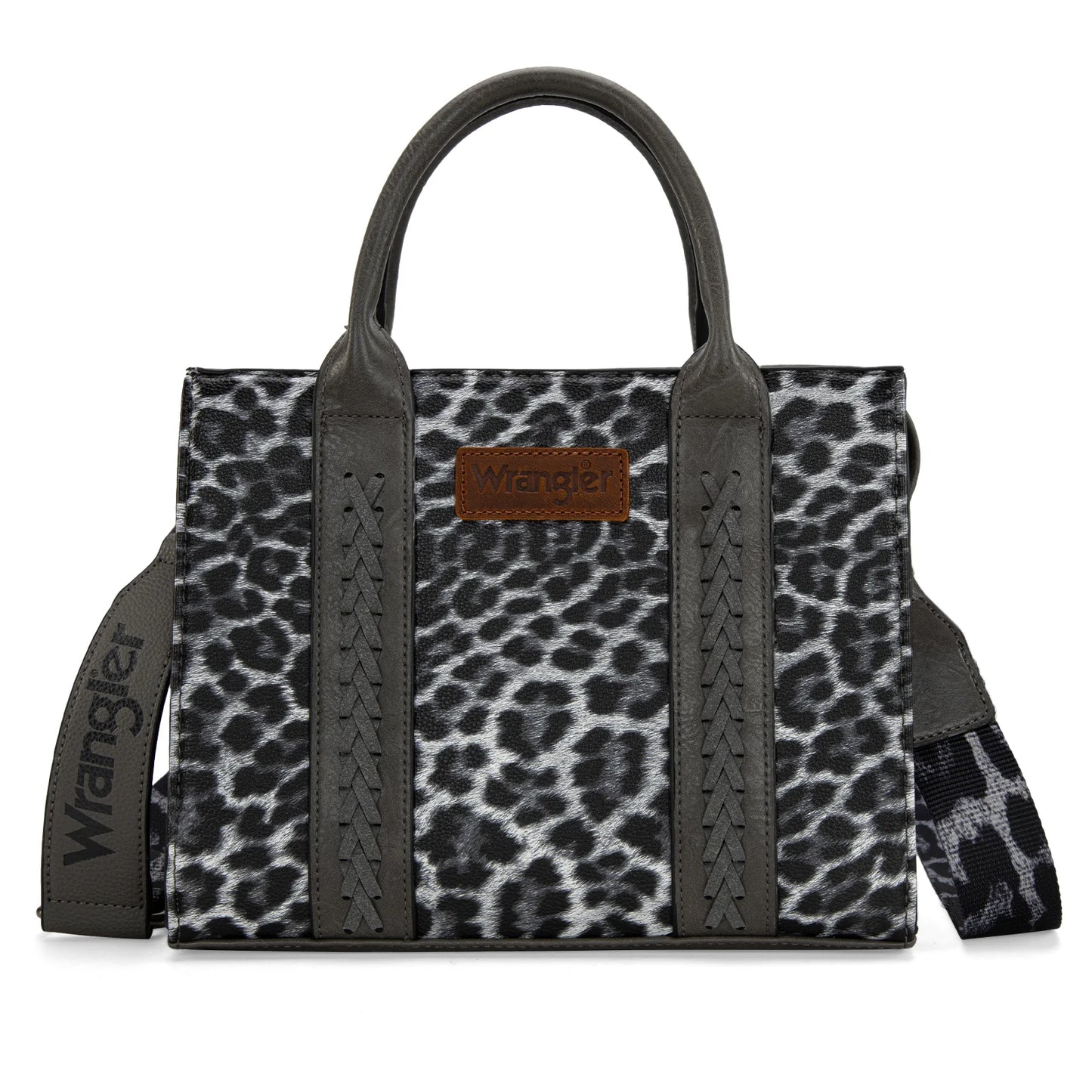 Wrangler Leopard Print Concealed Carry Tote/Crossbody