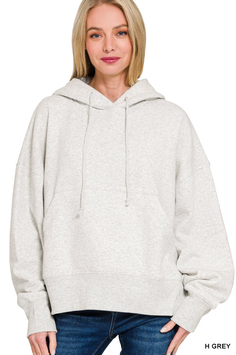 Oversized Fleece Kangaroo Pocket Hoodie