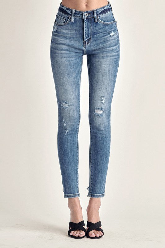 HIGH RISE VINTAGE WASHED SKINNY