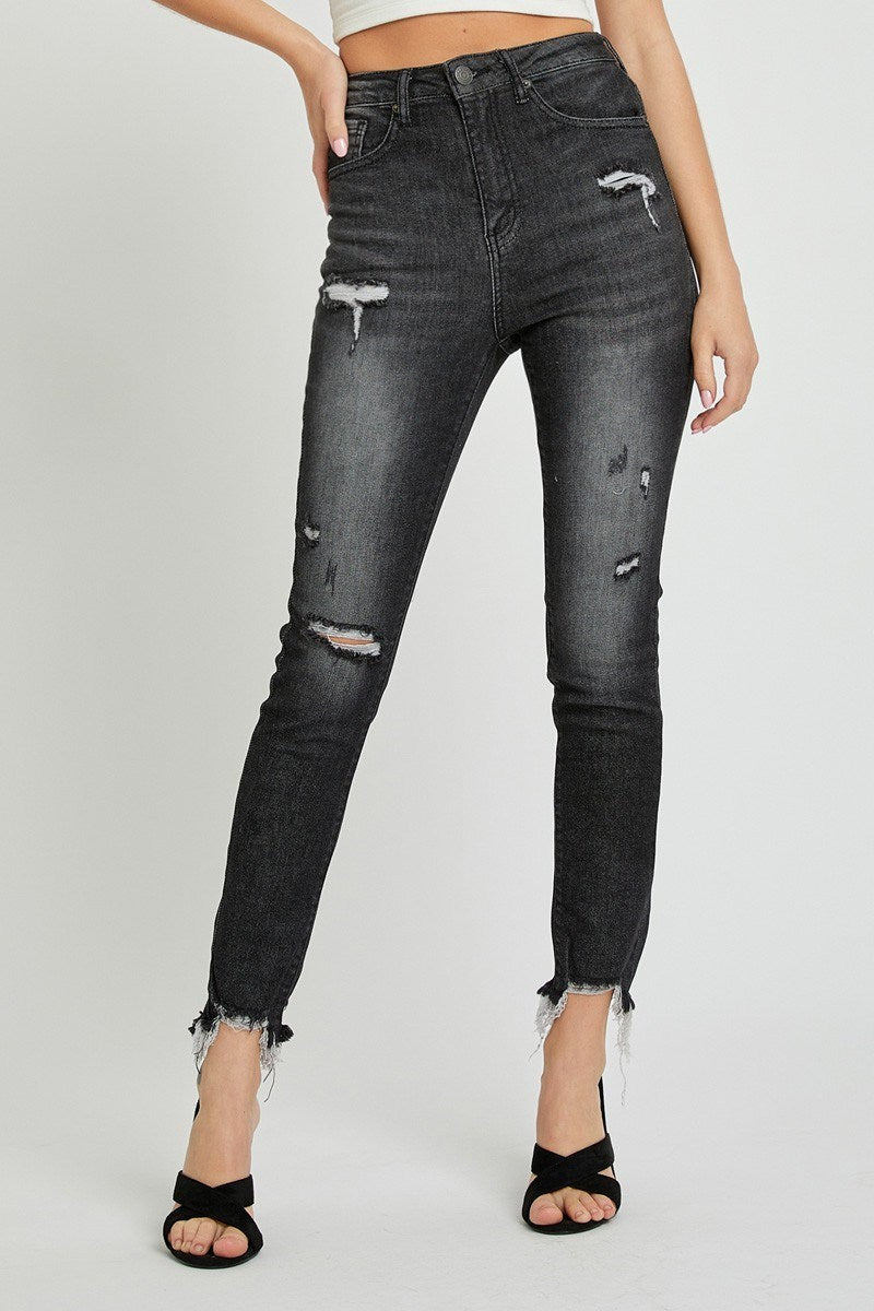 HIGH RISE RELAXED FIT SKINNY