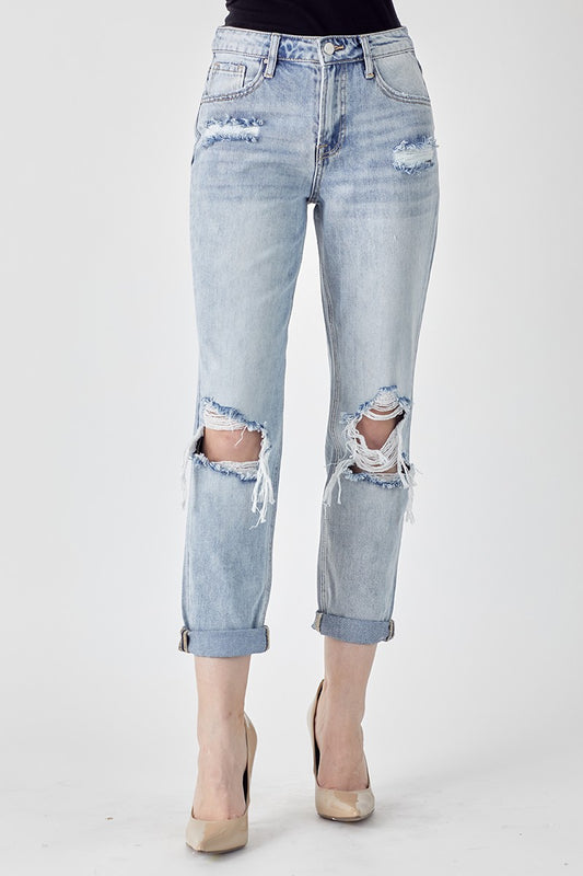 DISTRESSED BOYFRIEND JEANS RDP5058