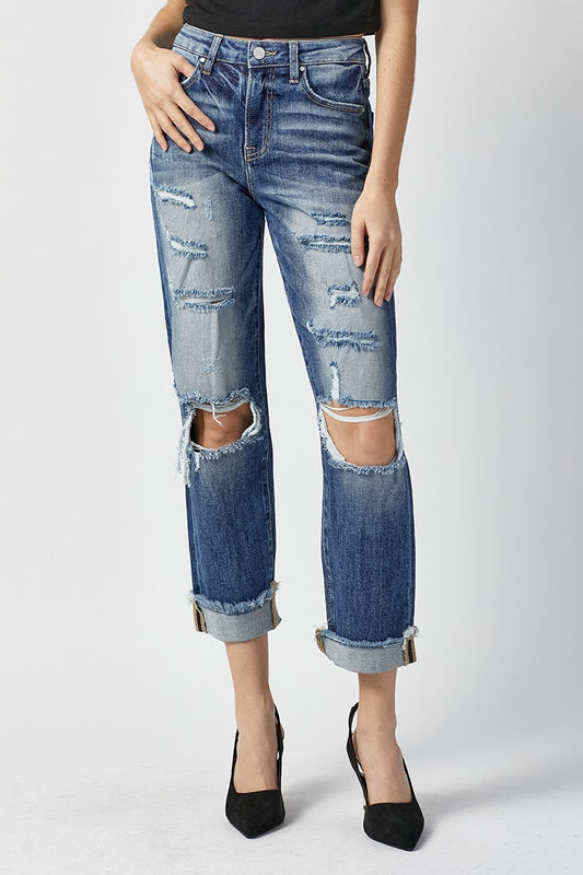 HIGH RISE BOYFRIEND JEANS