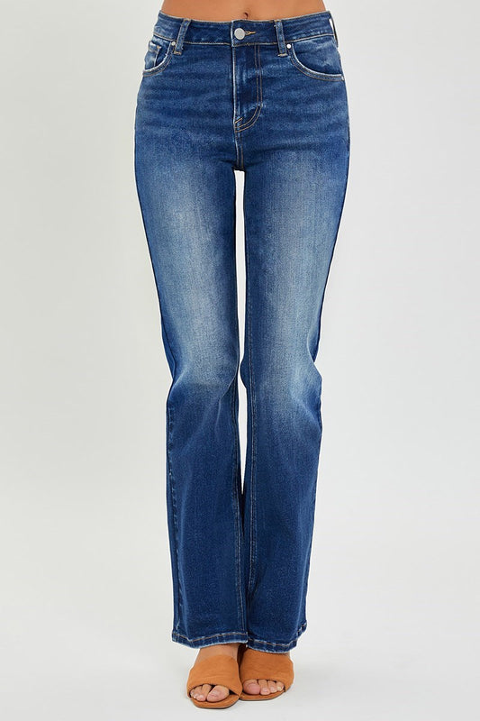 MID RISE RELAXED BOOT CUT JEANS