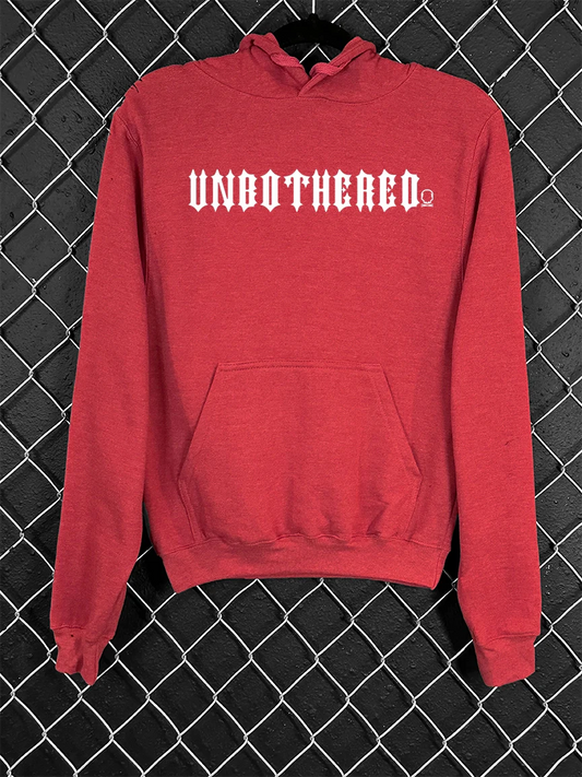 UNBOTHERED RED HOODIE