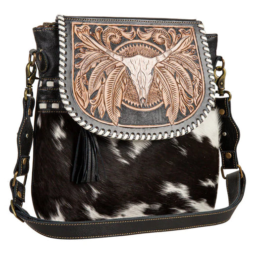 SPIRIT OF THE HERD HANDTOOLED BAG