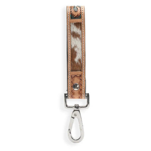 JACKSTONE HAND-TOOLED LEATHER KEY FOB